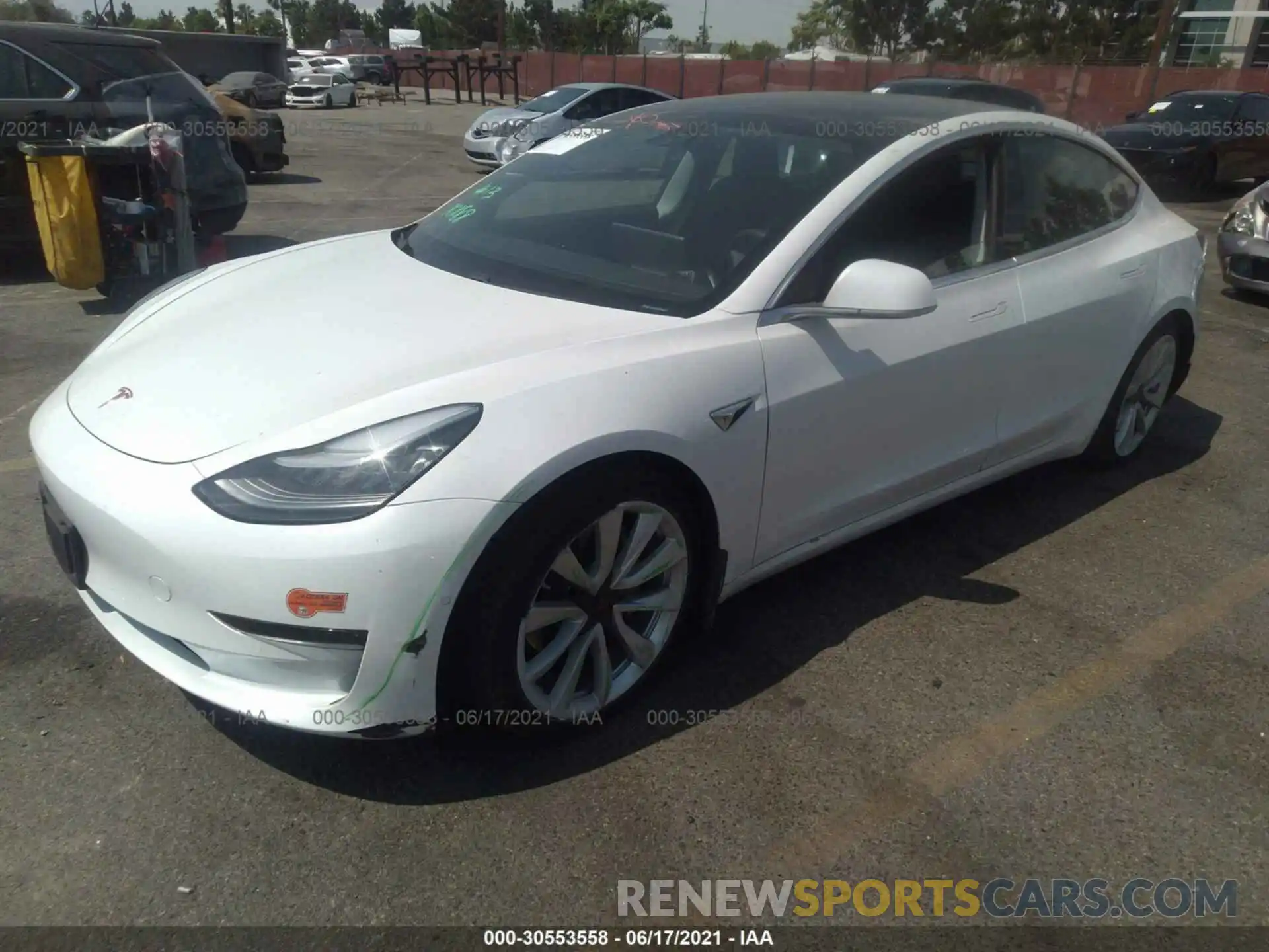 2 Photograph of a damaged car 5YJ3E1EA9LF590971 TESLA MODEL 3 2020