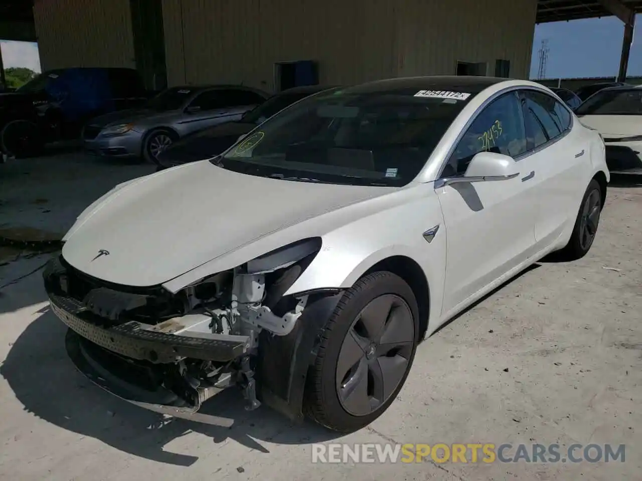 2 Photograph of a damaged car 5YJ3E1EA9LF598049 TESLA MODEL 3 2020