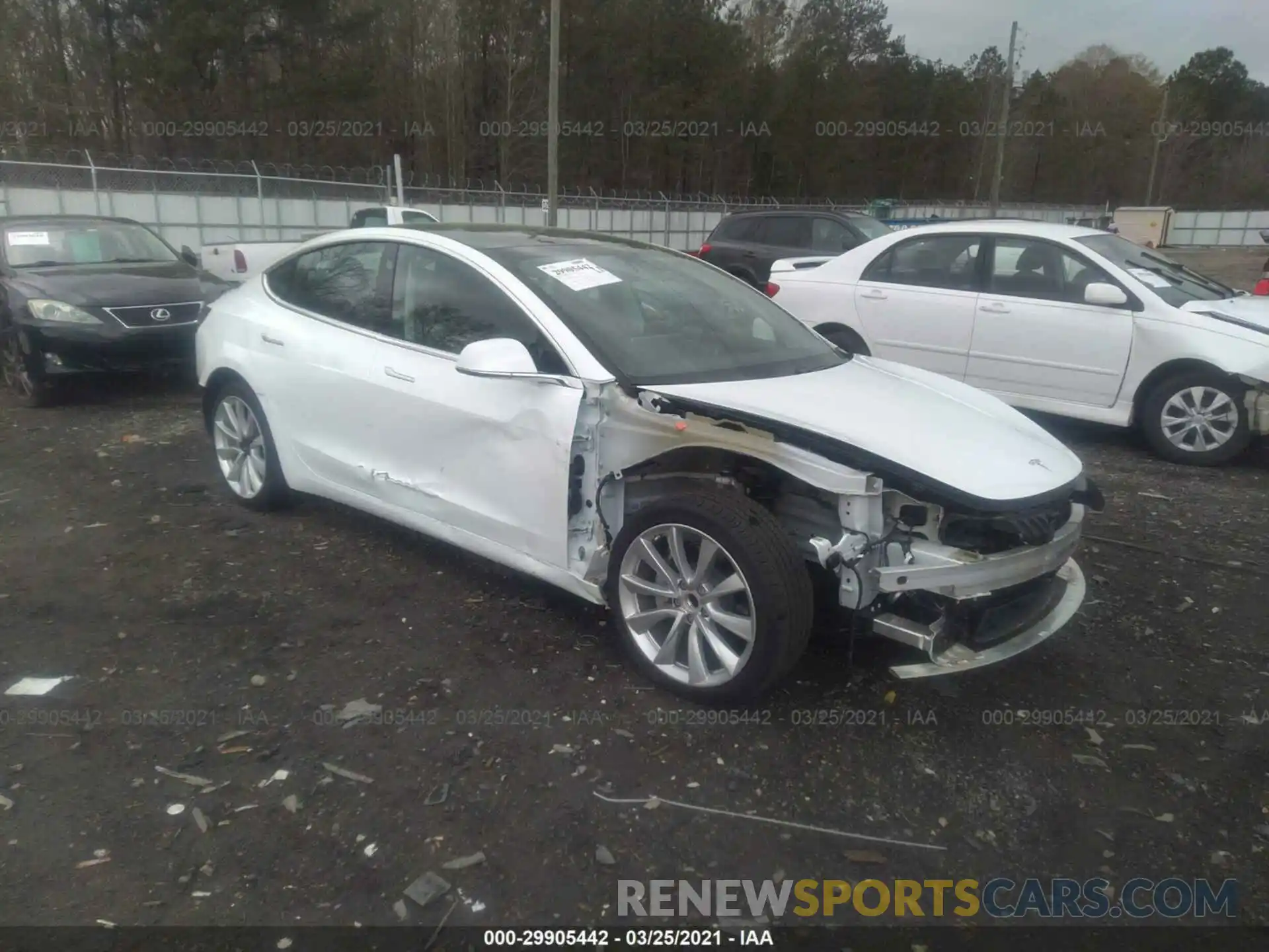 1 Photograph of a damaged car 5YJ3E1EA9LF598679 TESLA MODEL 3 2020