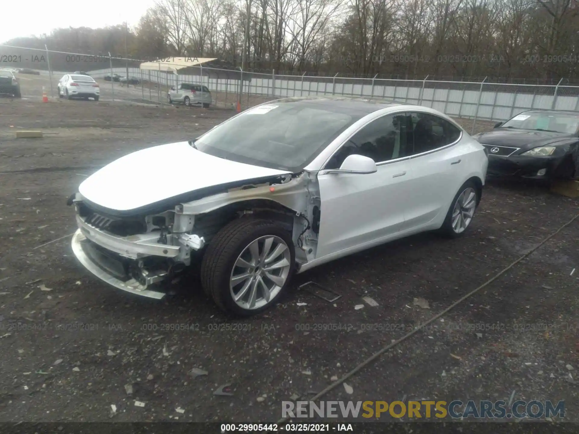 2 Photograph of a damaged car 5YJ3E1EA9LF598679 TESLA MODEL 3 2020