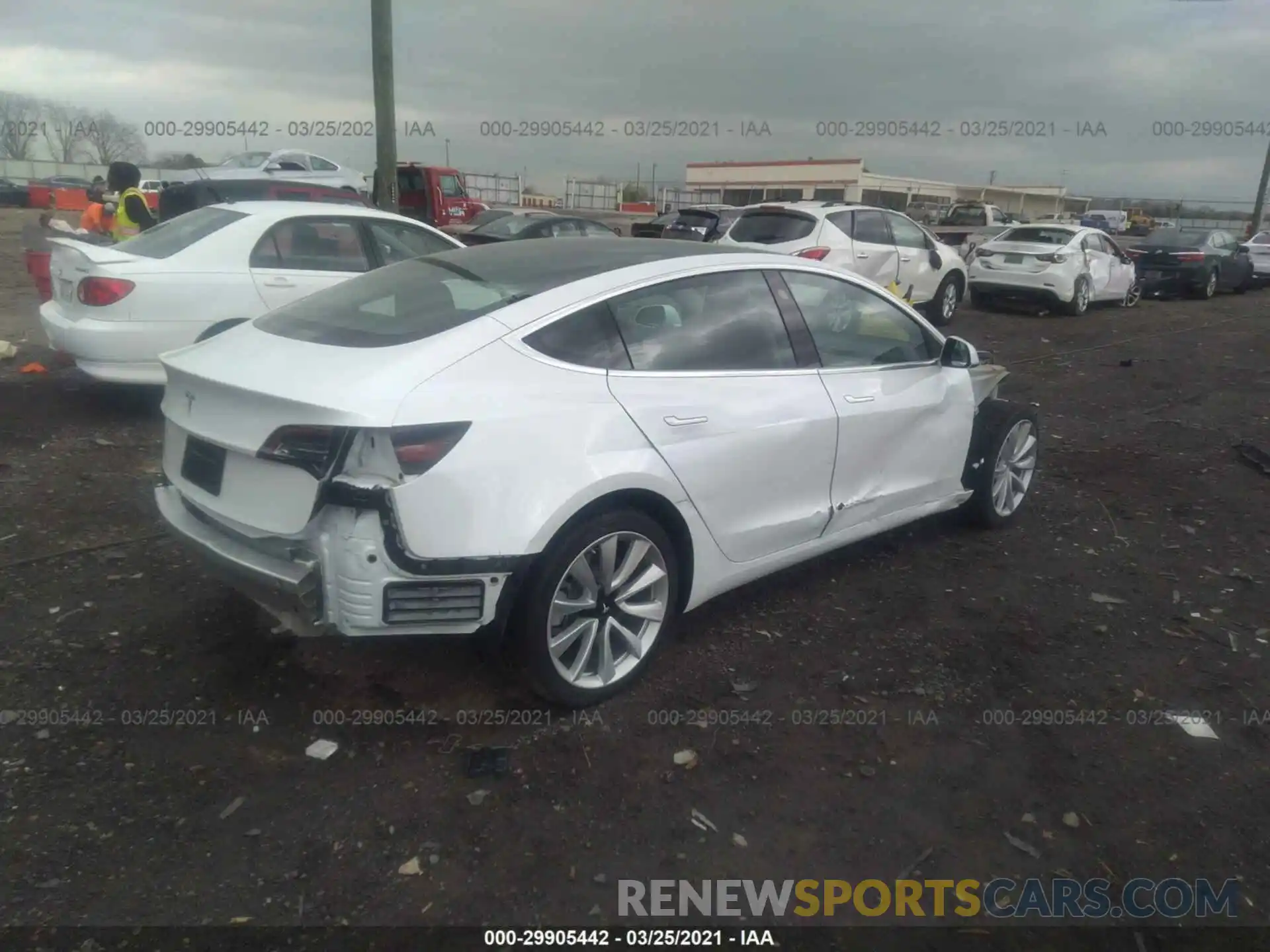 4 Photograph of a damaged car 5YJ3E1EA9LF598679 TESLA MODEL 3 2020