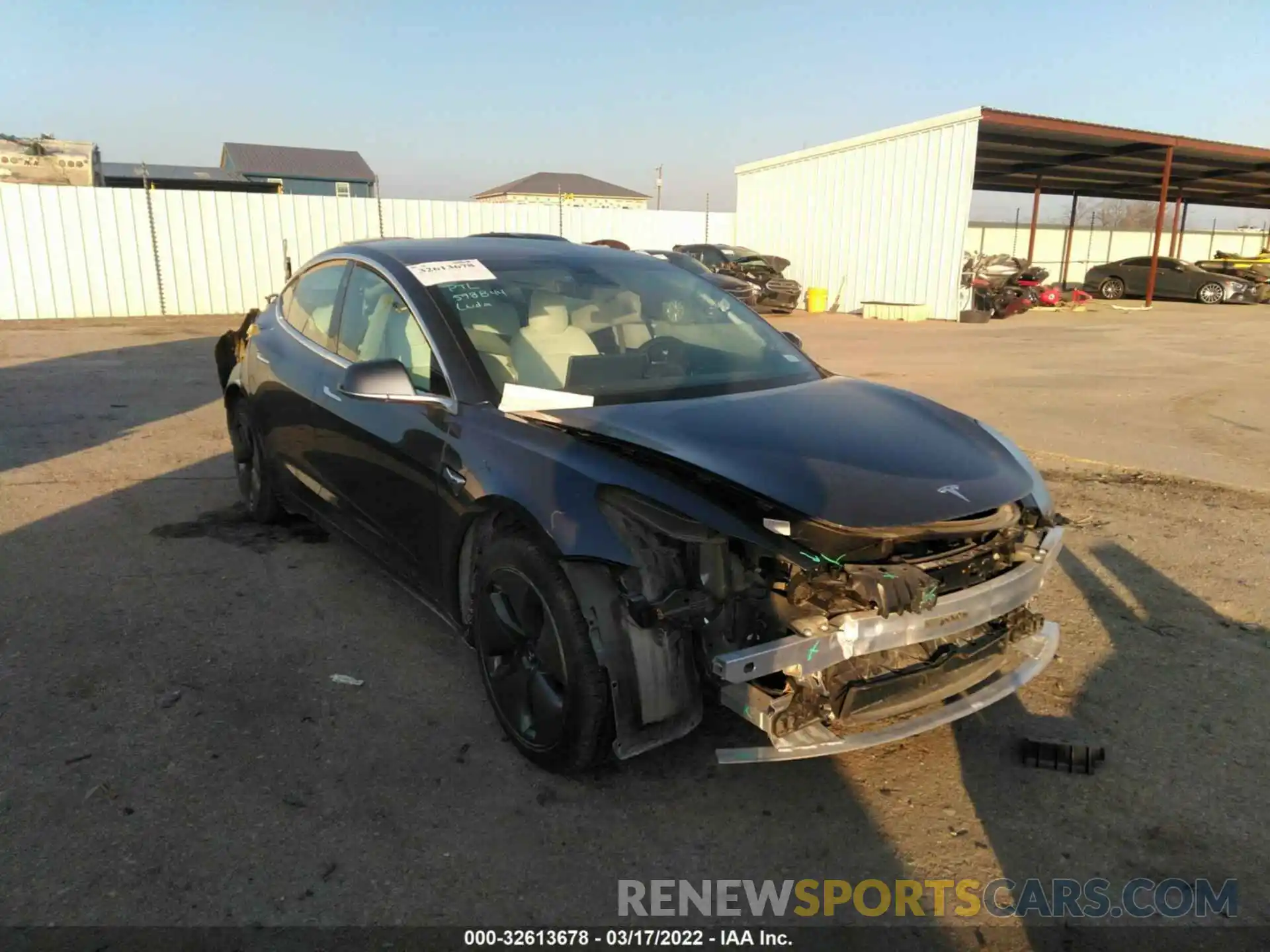 1 Photograph of a damaged car 5YJ3E1EA9LF598844 TESLA MODEL 3 2020