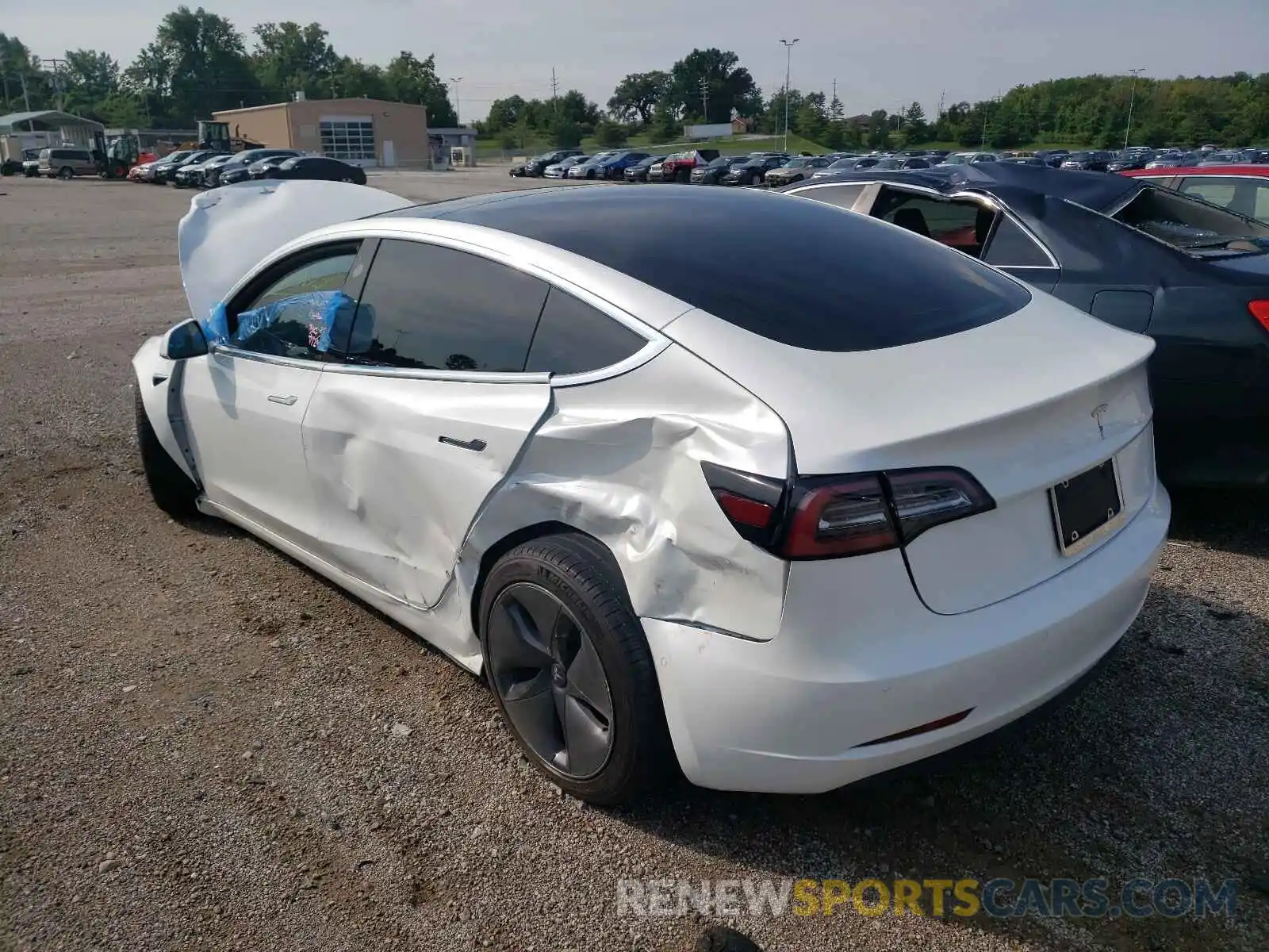 3 Photograph of a damaged car 5YJ3E1EA9LF599007 TESLA MODEL 3 2020