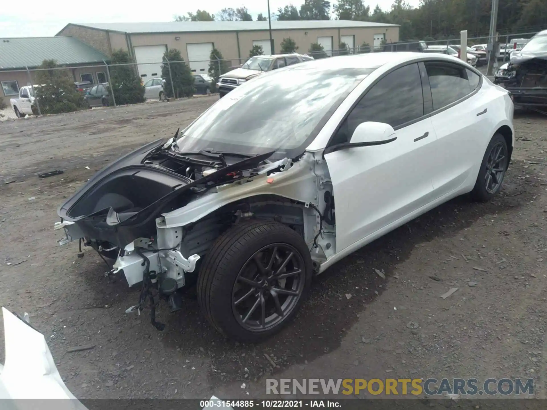 2 Photograph of a damaged car 5YJ3E1EA9LF599010 TESLA MODEL 3 2020