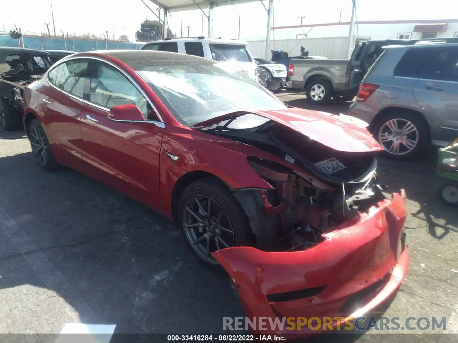 1 Photograph of a damaged car 5YJ3E1EA9LF606554 TESLA MODEL 3 2020