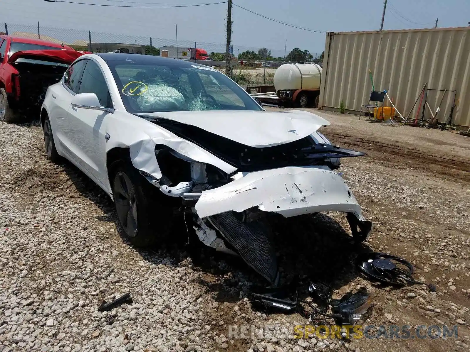 1 Photograph of a damaged car 5YJ3E1EA9LF612239 TESLA MODEL 3 2020