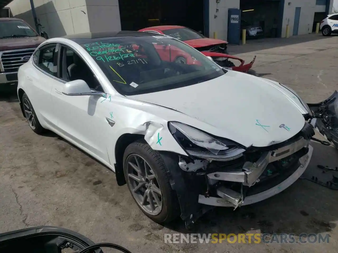 1 Фотография поврежденного автомобиля 5YJ3E1EA9LF612449 TESLA MODEL 3 2020