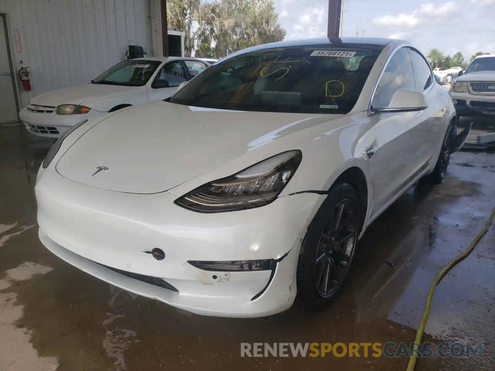 2 Photograph of a damaged car 5YJ3E1EA9LF613178 TESLA MODEL 3 2020