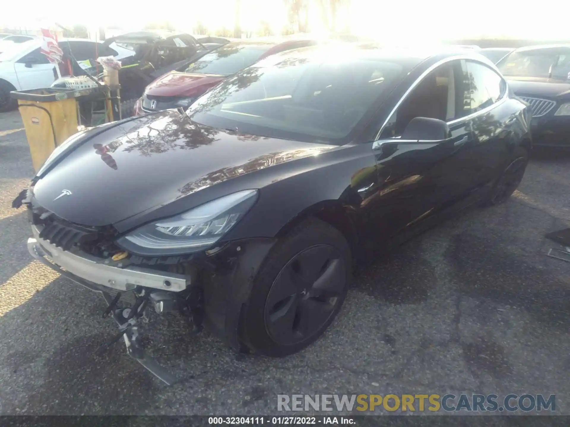 2 Фотография поврежденного автомобиля 5YJ3E1EA9LF630076 TESLA MODEL 3 2020