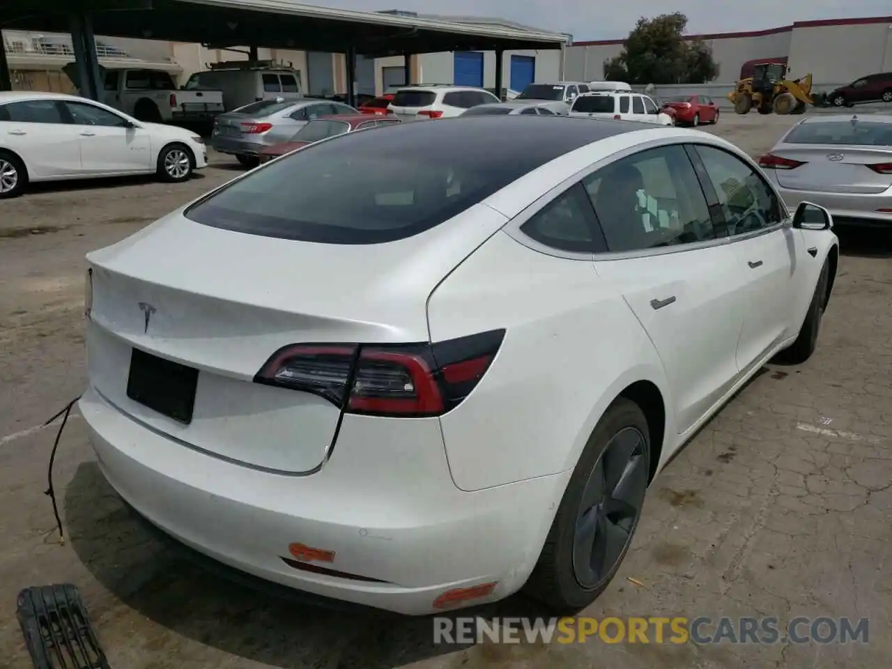 4 Фотография поврежденного автомобиля 5YJ3E1EA9LF645273 TESLA MODEL 3 2020