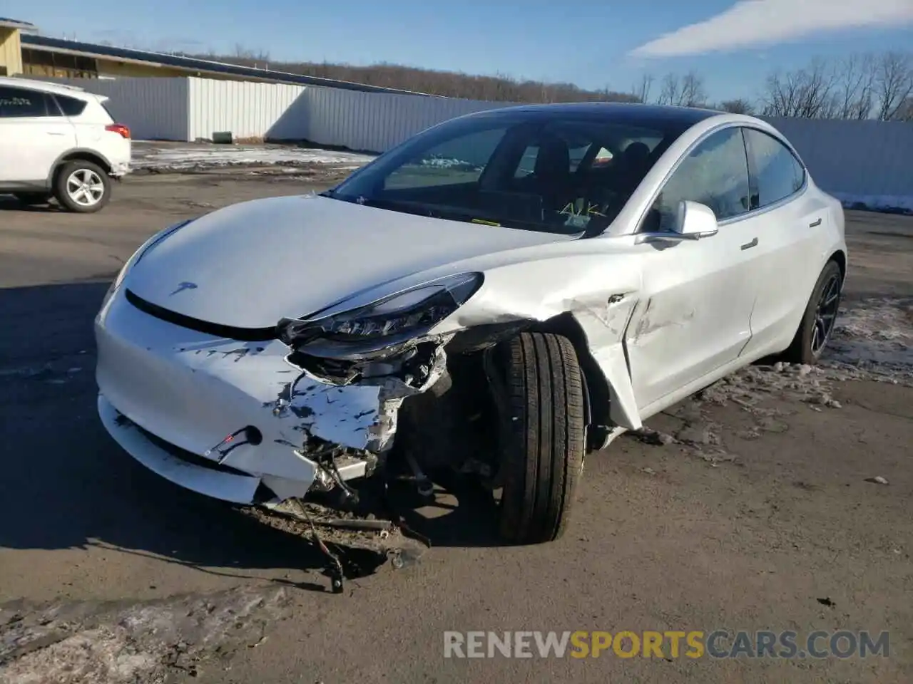 2 Photograph of a damaged car 5YJ3E1EA9LF658735 TESLA MODEL 3 2020