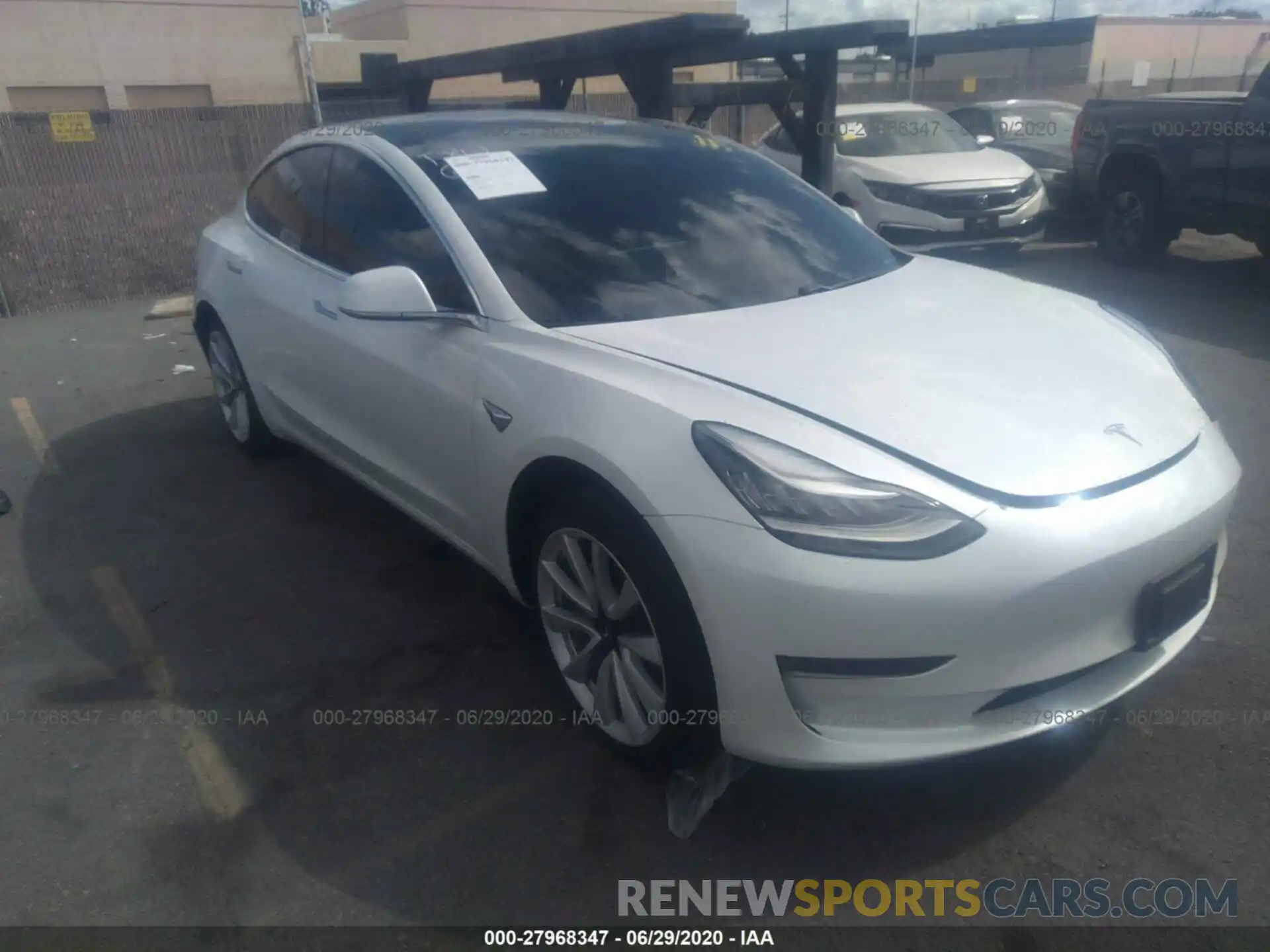 1 Фотография поврежденного автомобиля 5YJ3E1EA9LF661487 TESLA MODEL 3 2020