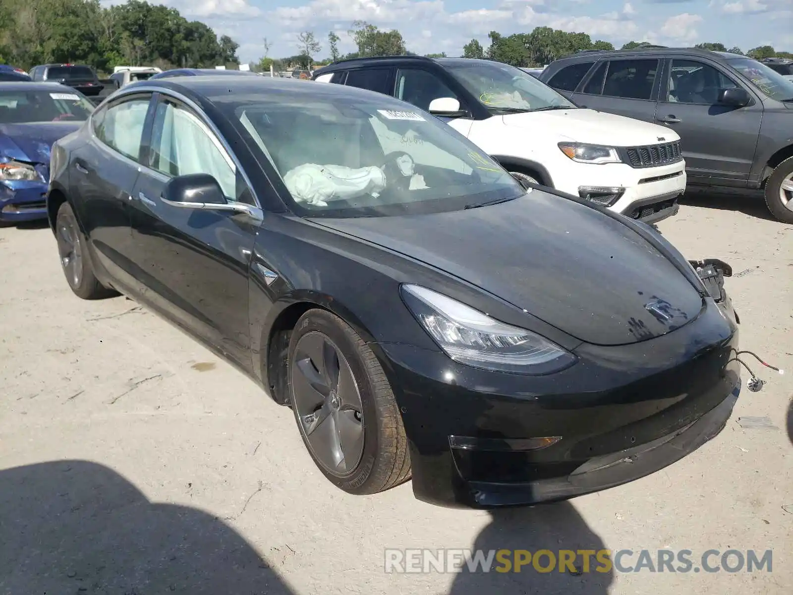 1 Фотография поврежденного автомобиля 5YJ3E1EA9LF661991 TESLA MODEL 3 2020