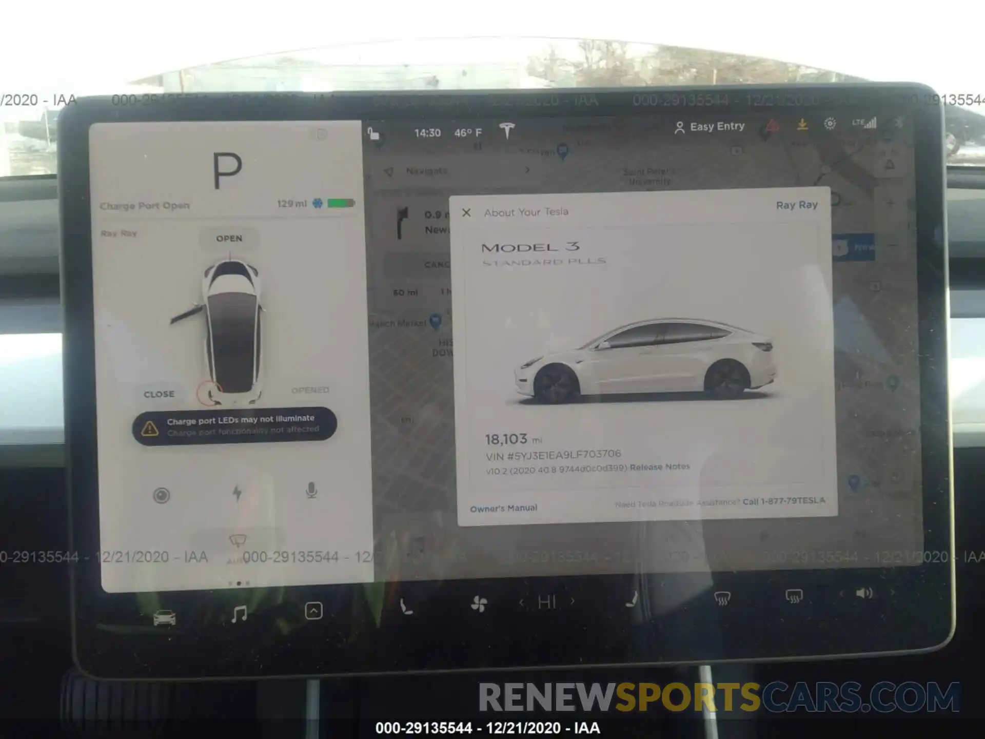 7 Photograph of a damaged car 5YJ3E1EA9LF703706 TESLA MODEL 3 2020