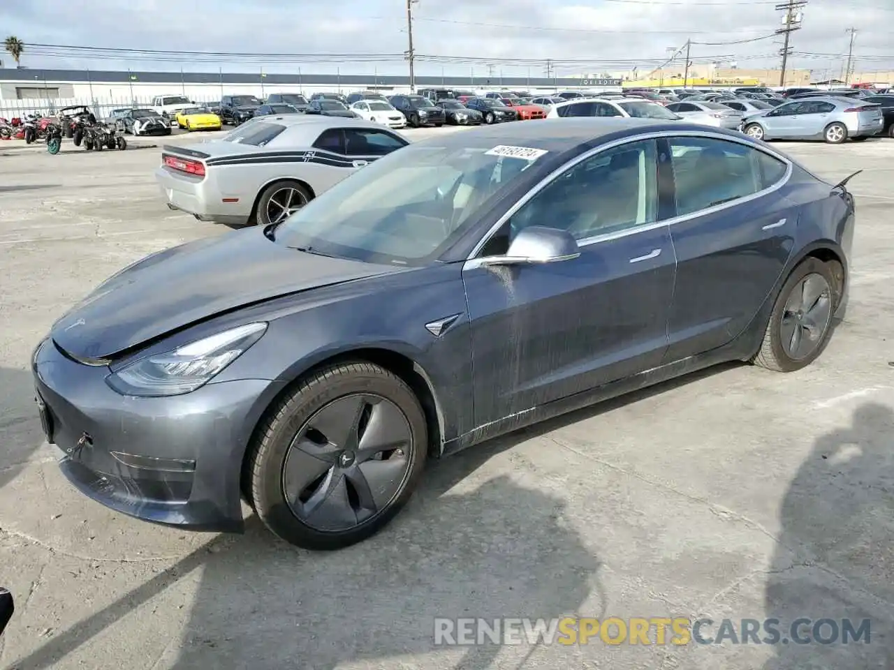 1 Photograph of a damaged car 5YJ3E1EA9LF705164 TESLA MODEL 3 2020