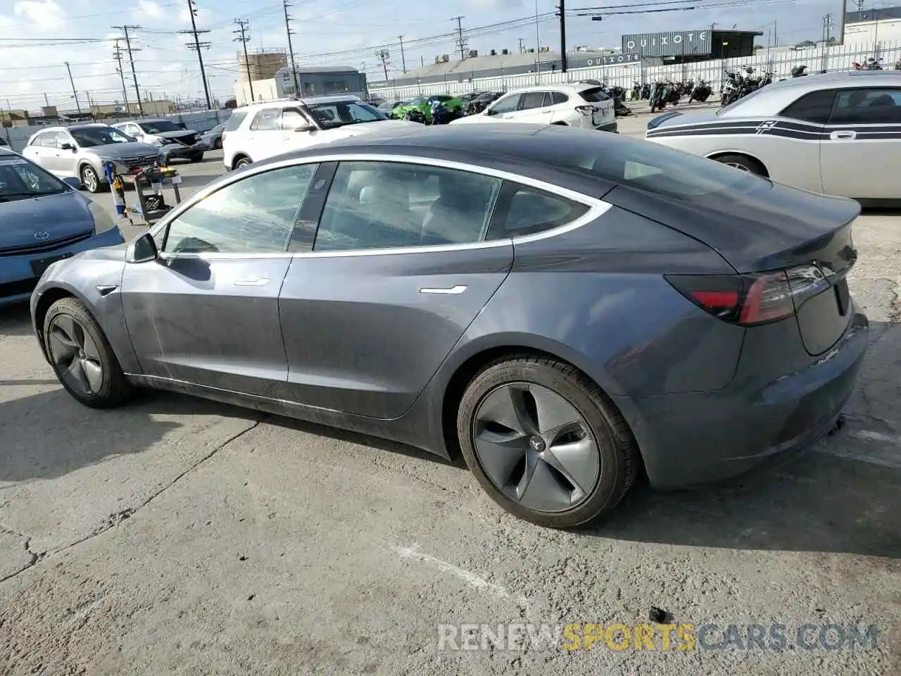 2 Photograph of a damaged car 5YJ3E1EA9LF705164 TESLA MODEL 3 2020