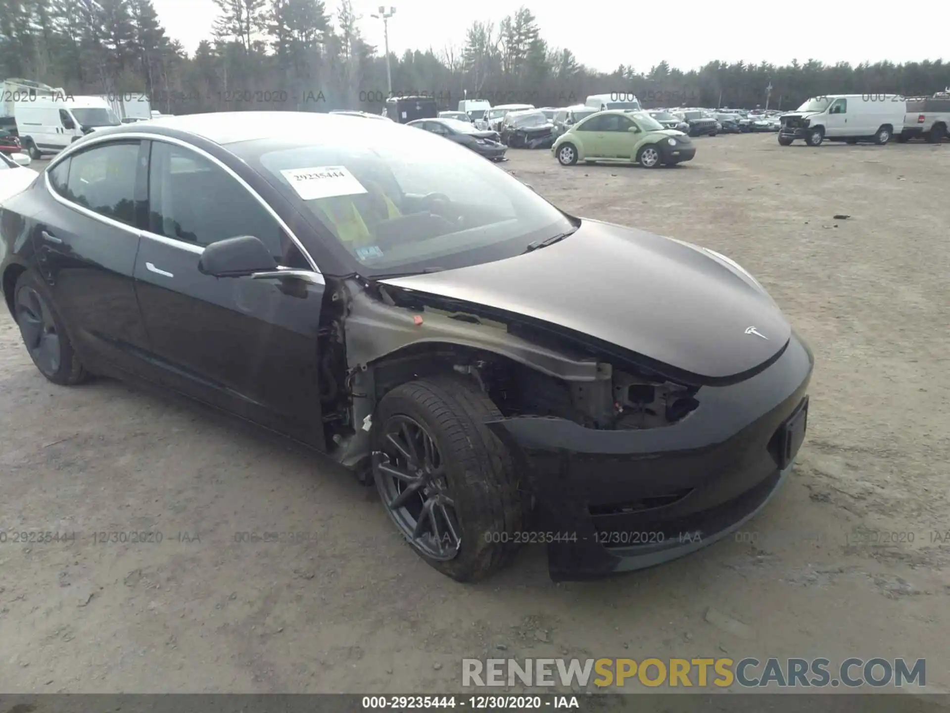 1 Photograph of a damaged car 5YJ3E1EA9LF736561 TESLA MODEL 3 2020