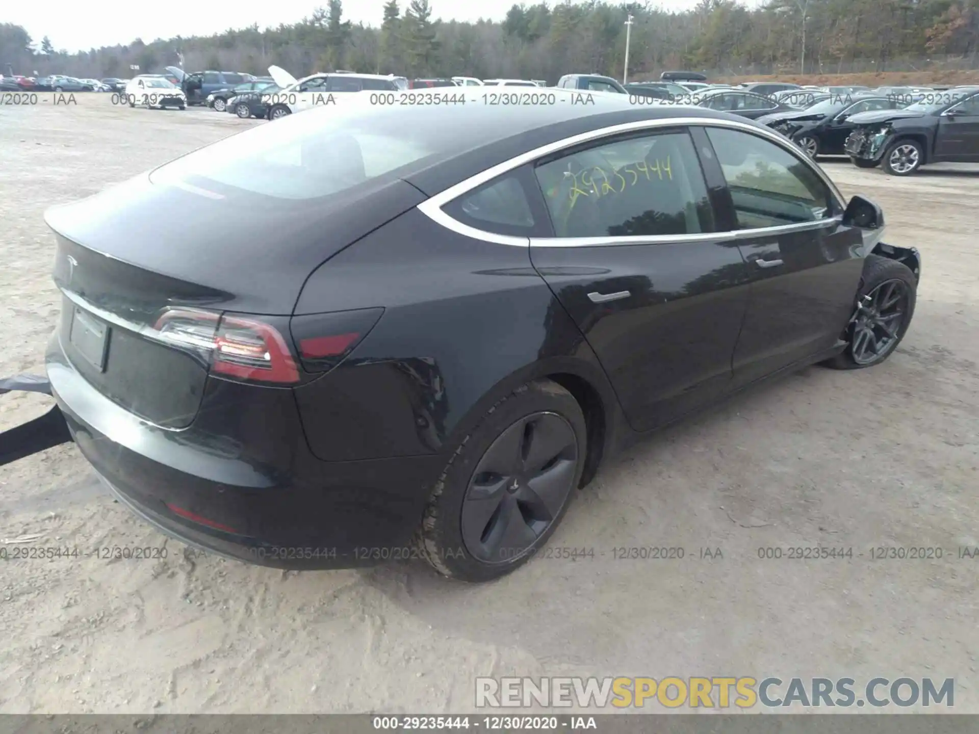 4 Фотография поврежденного автомобиля 5YJ3E1EA9LF736561 TESLA MODEL 3 2020