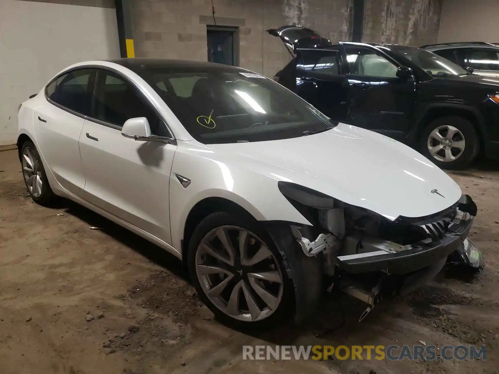 1 Photograph of a damaged car 5YJ3E1EA9LF738021 TESLA MODEL 3 2020