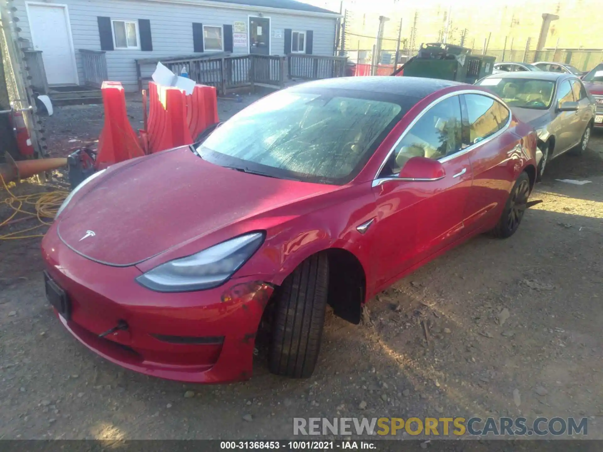 2 Photograph of a damaged car 5YJ3E1EA9LF739623 TESLA MODEL 3 2020