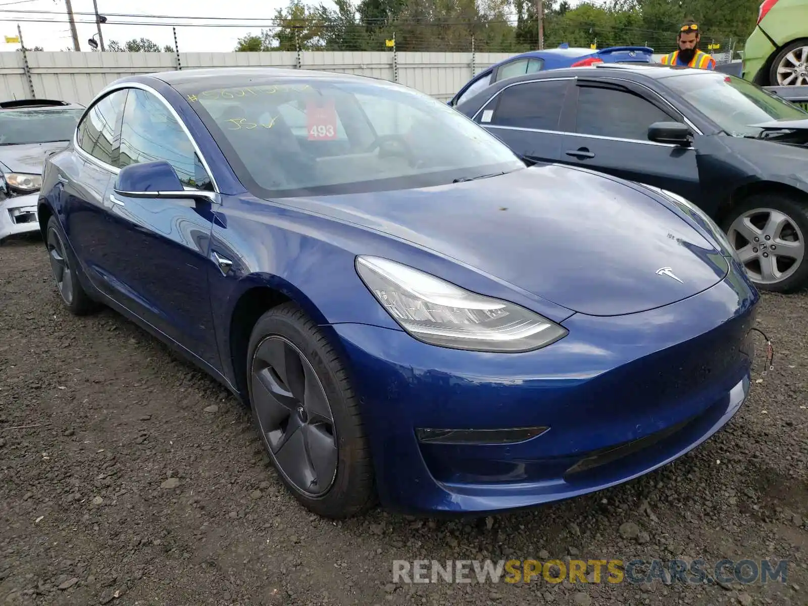 1 Photograph of a damaged car 5YJ3E1EA9LF739847 TESLA MODEL 3 2020