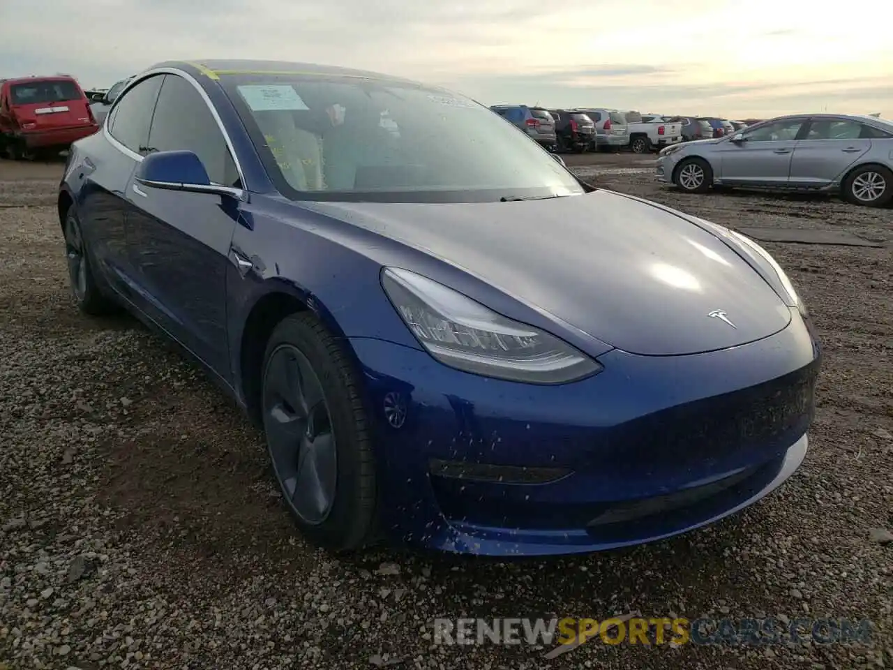 1 Photograph of a damaged car 5YJ3E1EA9LF740934 TESLA MODEL 3 2020