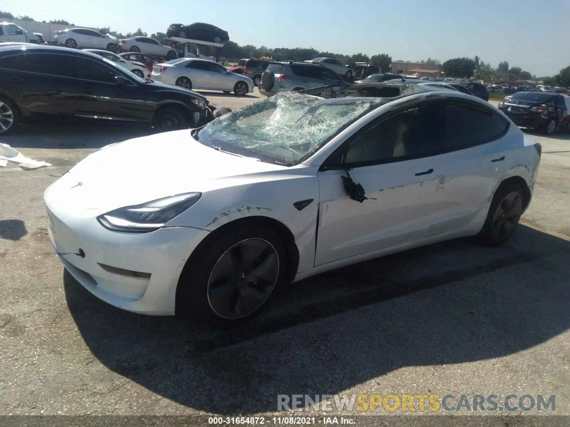 2 Фотография поврежденного автомобиля 5YJ3E1EA9LF783573 TESLA MODEL 3 2020