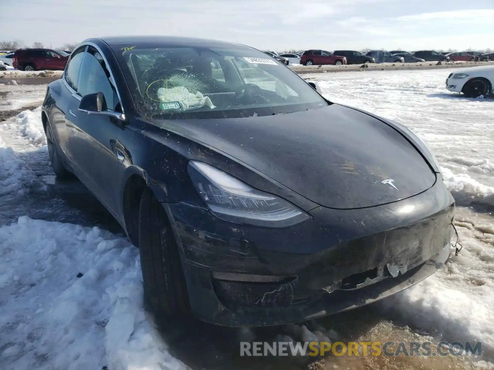 1 Photograph of a damaged car 5YJ3E1EA9LF784769 TESLA MODEL 3 2020