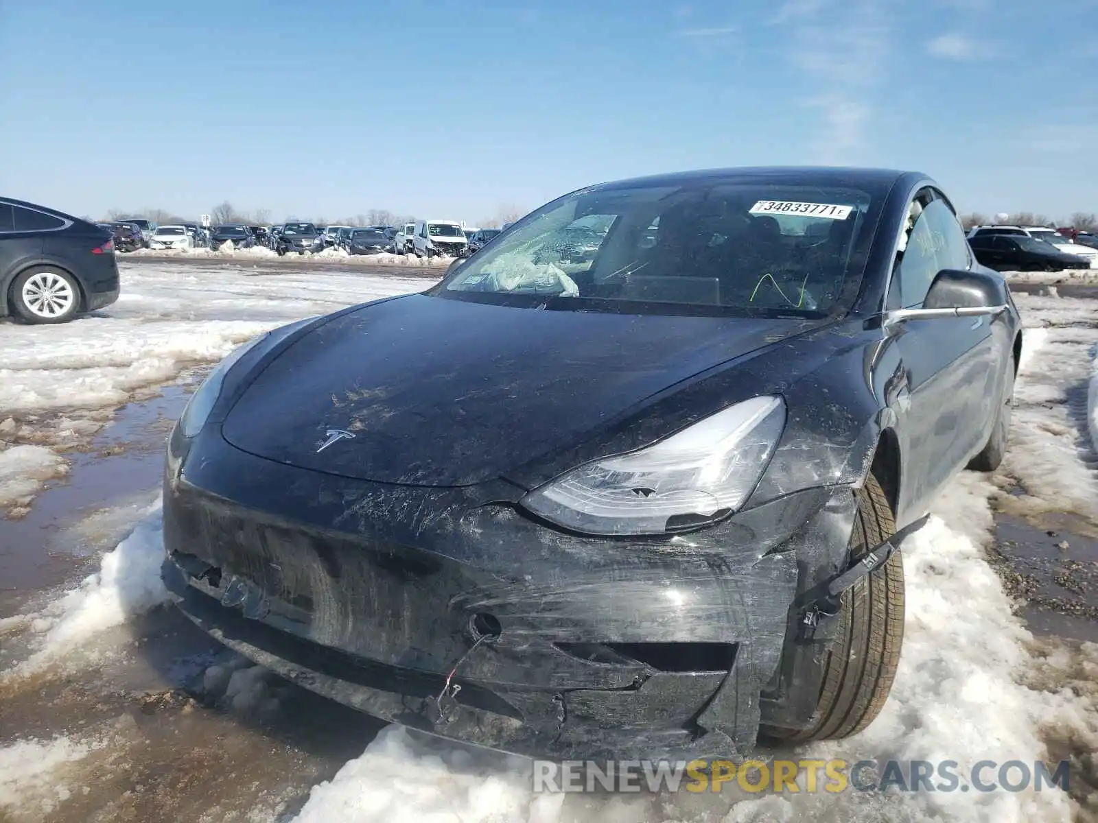 2 Photograph of a damaged car 5YJ3E1EA9LF784769 TESLA MODEL 3 2020