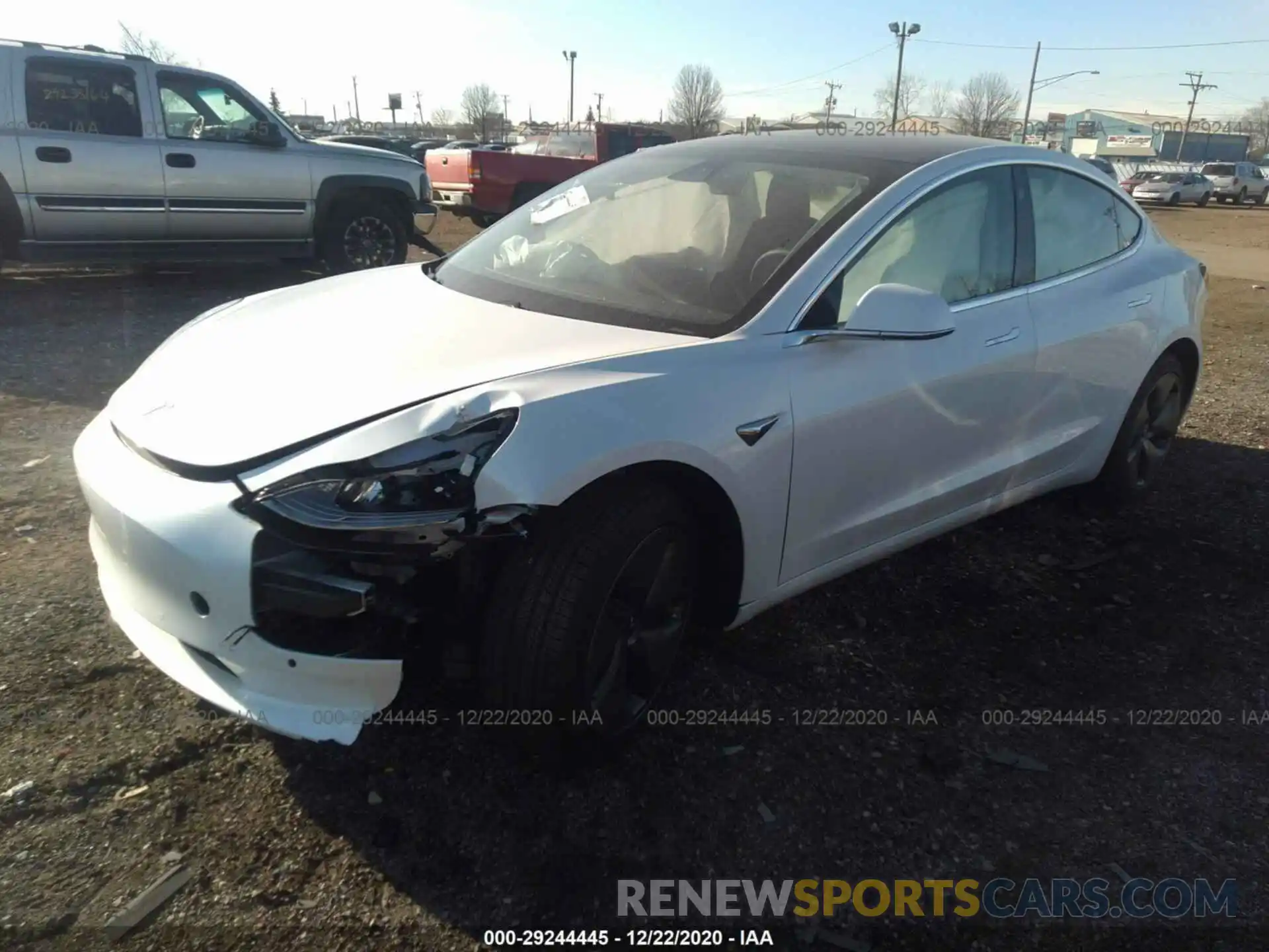 2 Photograph of a damaged car 5YJ3E1EA9LF797182 TESLA MODEL 3 2020