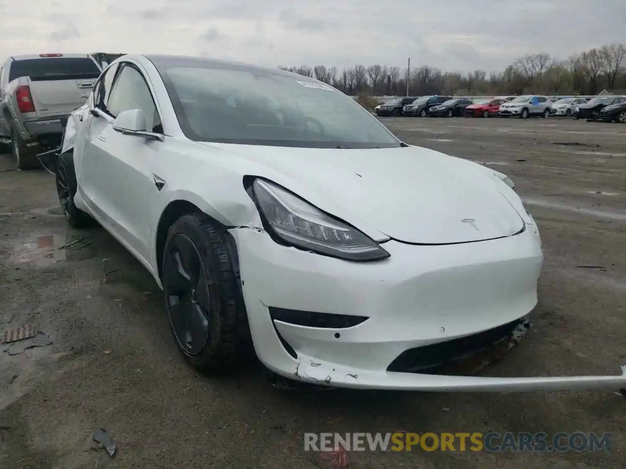 1 Photograph of a damaged car 5YJ3E1EA9LF797358 TESLA MODEL 3 2020