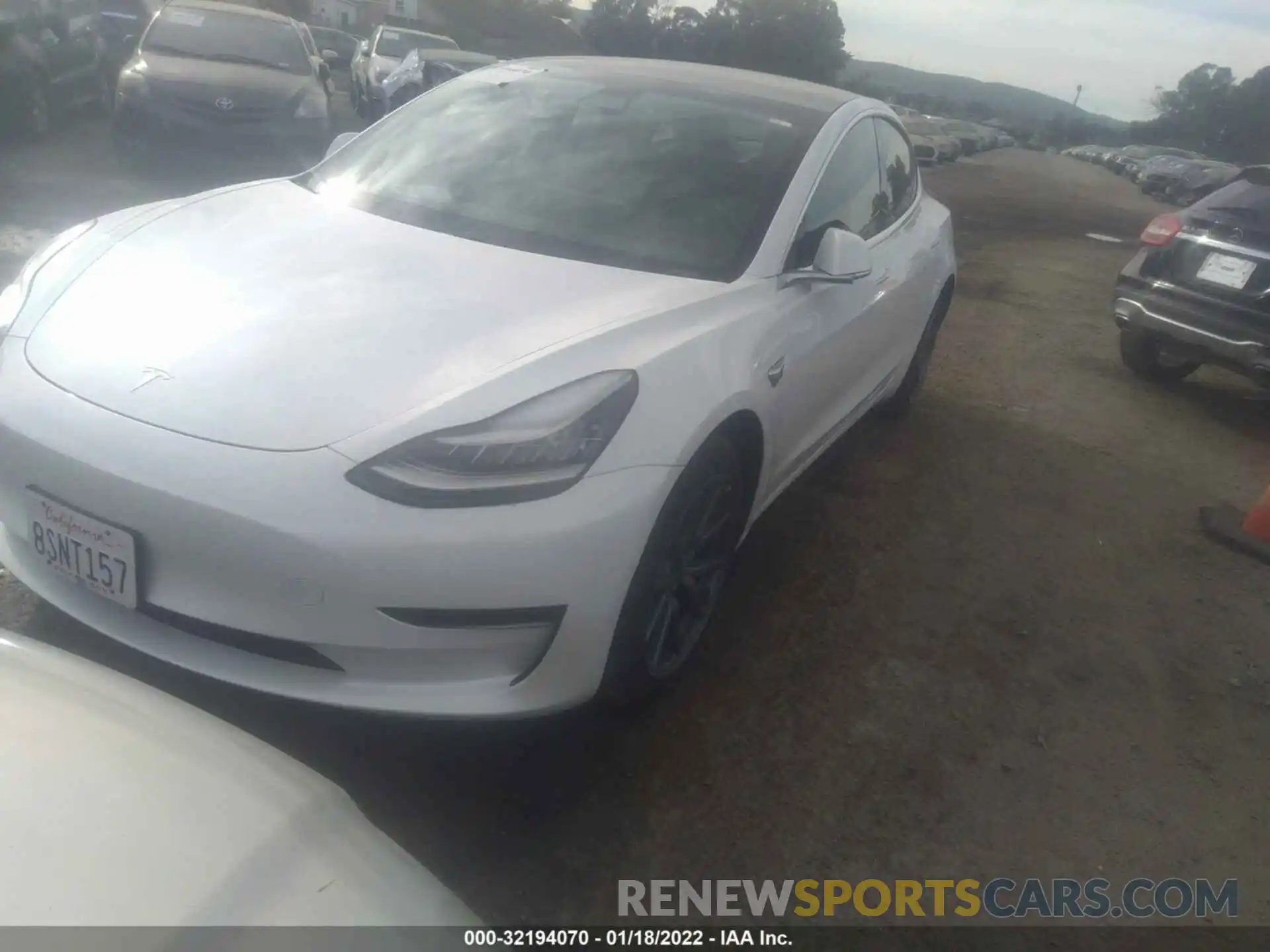 2 Photograph of a damaged car 5YJ3E1EA9LF798526 TESLA MODEL 3 2020