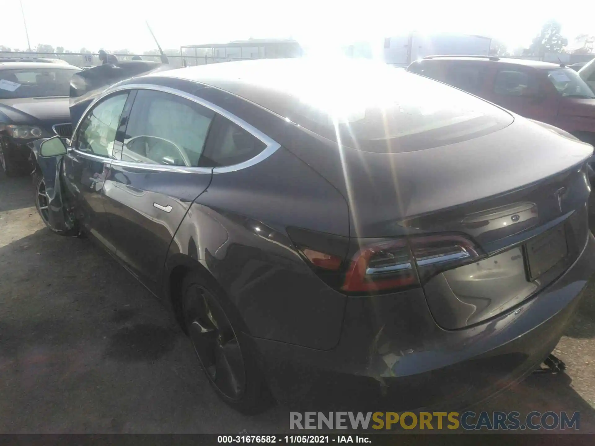 3 Photograph of a damaged car 5YJ3E1EA9LF803577 TESLA MODEL 3 2020