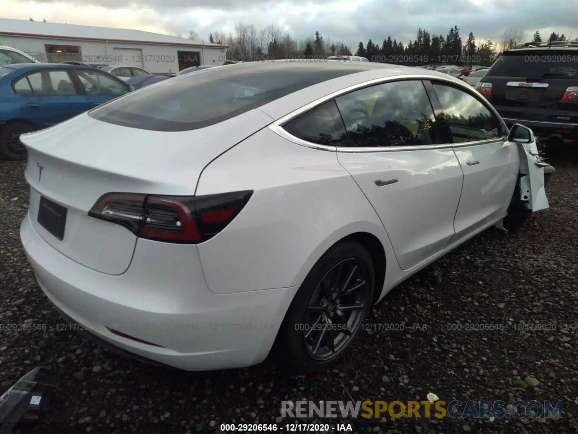 4 Фотография поврежденного автомобиля 5YJ3E1EA9LF804003 TESLA MODEL 3 2020