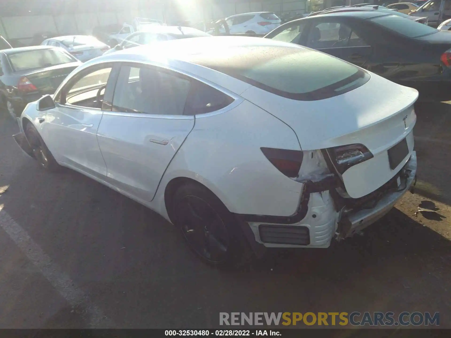 3 Photograph of a damaged car 5YJ3E1EA9LF804583 TESLA MODEL 3 2020