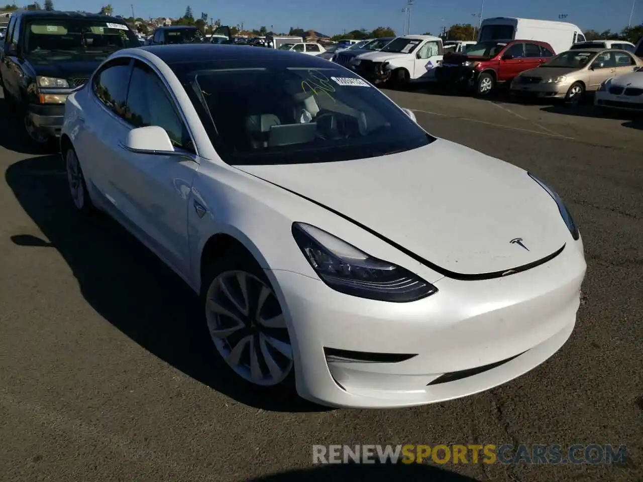 1 Photograph of a damaged car 5YJ3E1EA9LF806530 TESLA MODEL 3 2020