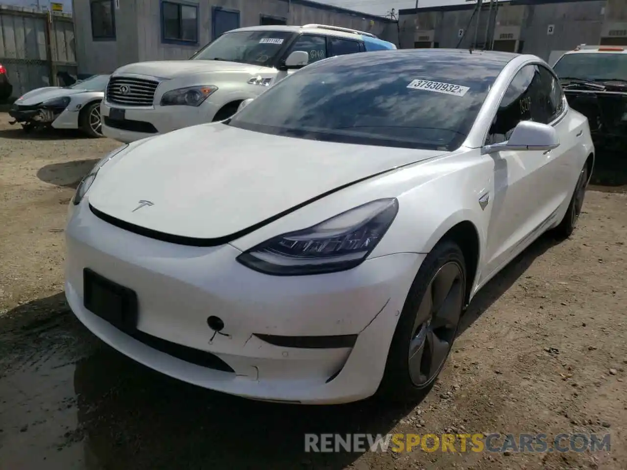 2 Photograph of a damaged car 5YJ3E1EA9LF807516 TESLA MODEL 3 2020