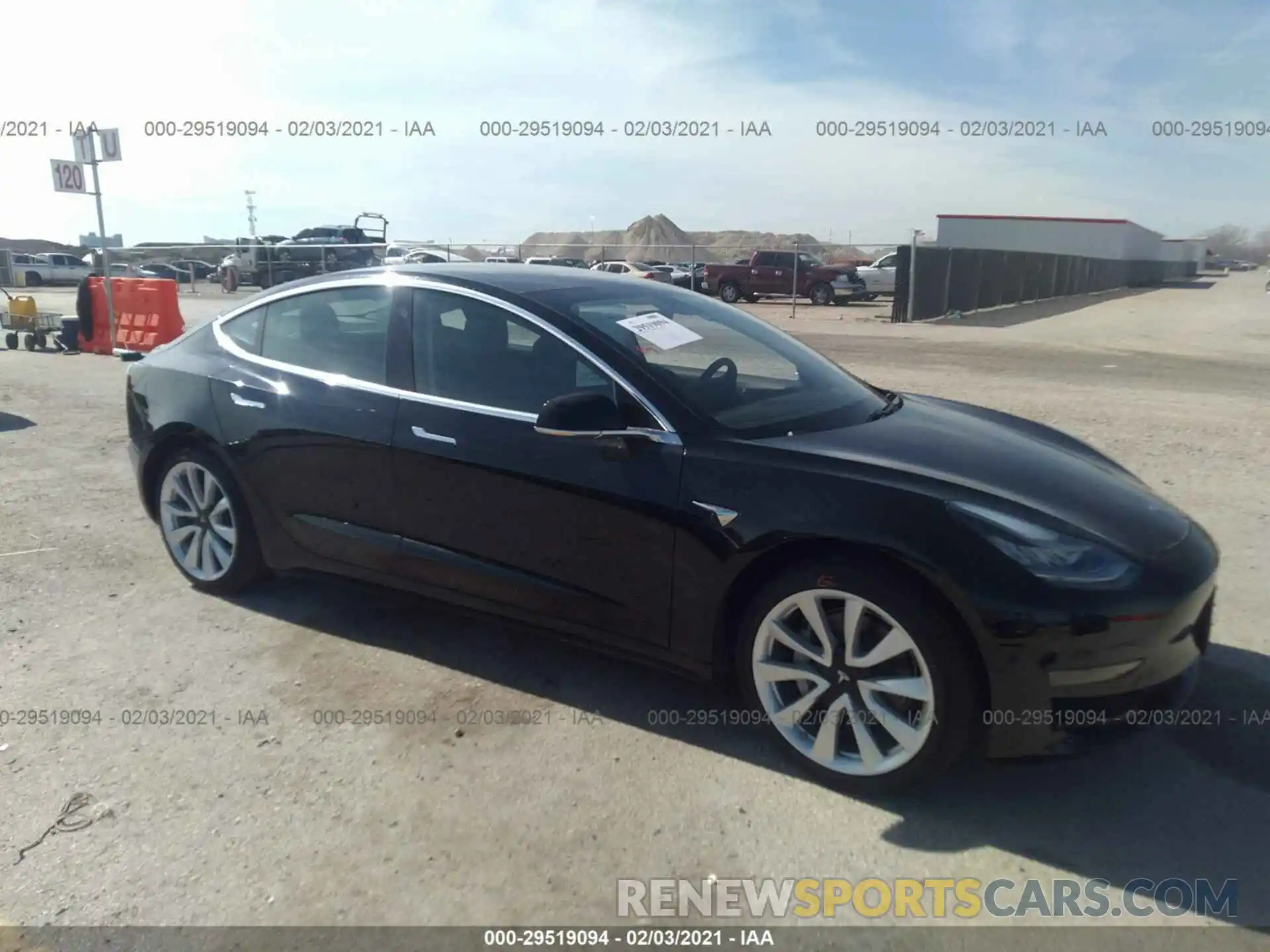 1 Фотография поврежденного автомобиля 5YJ3E1EA9LF807922 TESLA MODEL 3 2020