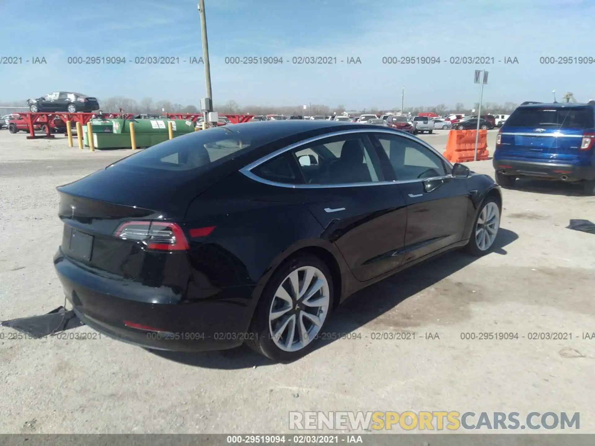 4 Photograph of a damaged car 5YJ3E1EA9LF807922 TESLA MODEL 3 2020