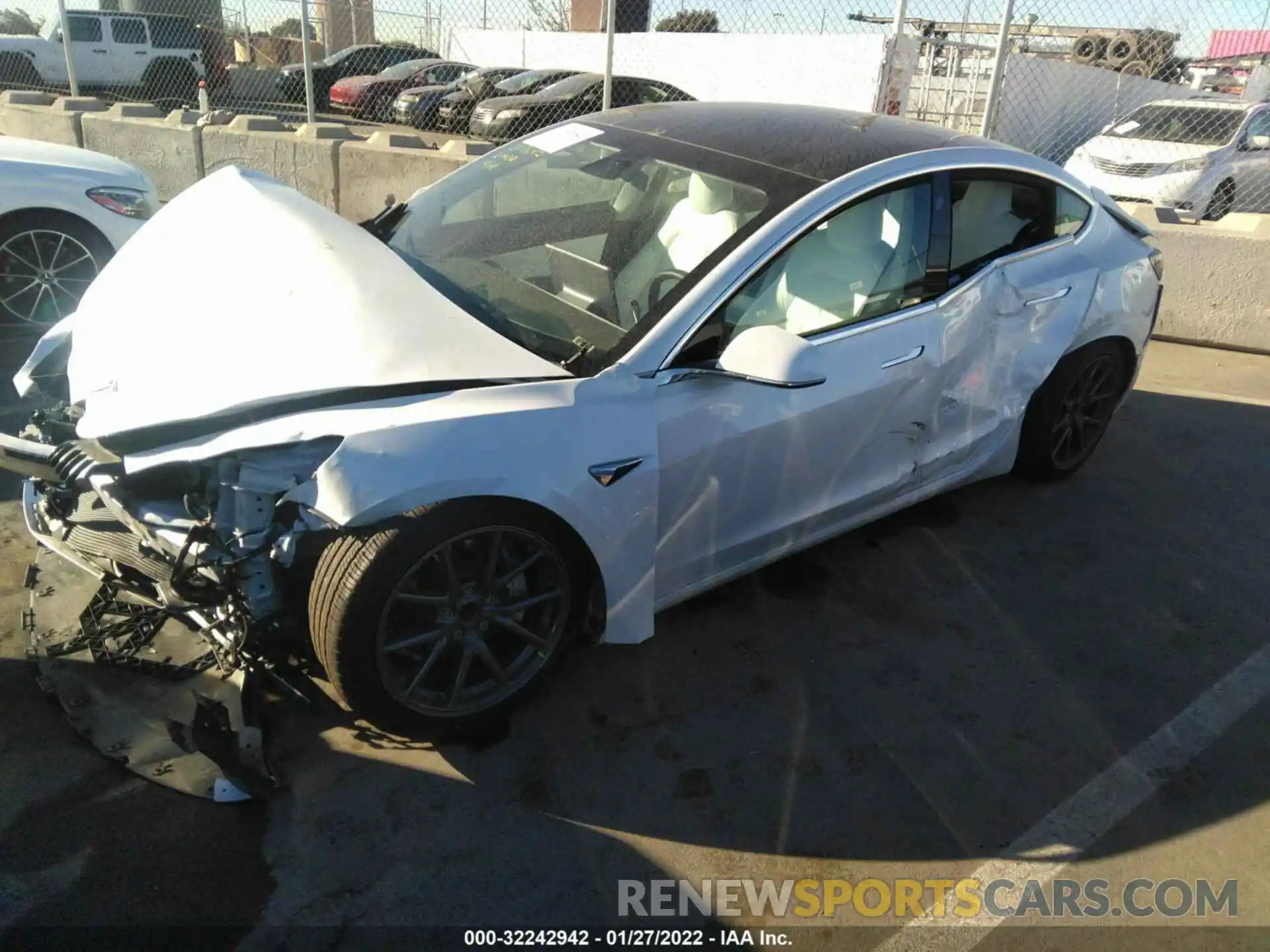 2 Photograph of a damaged car 5YJ3E1EA9LF808116 TESLA MODEL 3 2020