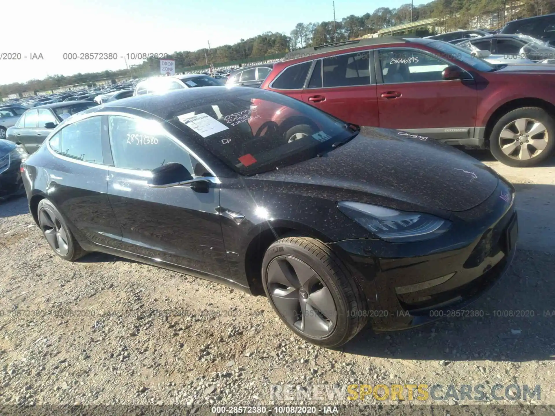 1 Photograph of a damaged car 5YJ3E1EAXLF426838 TESLA MODEL 3 2020