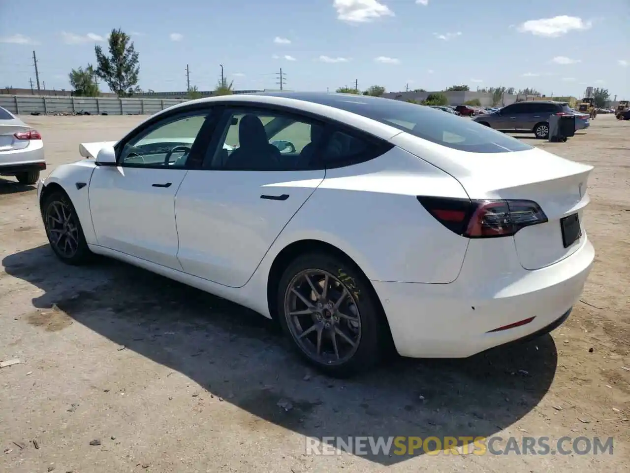 2 Photograph of a damaged car 5YJ3E1EAXLF504261 TESLA MODEL 3 2020