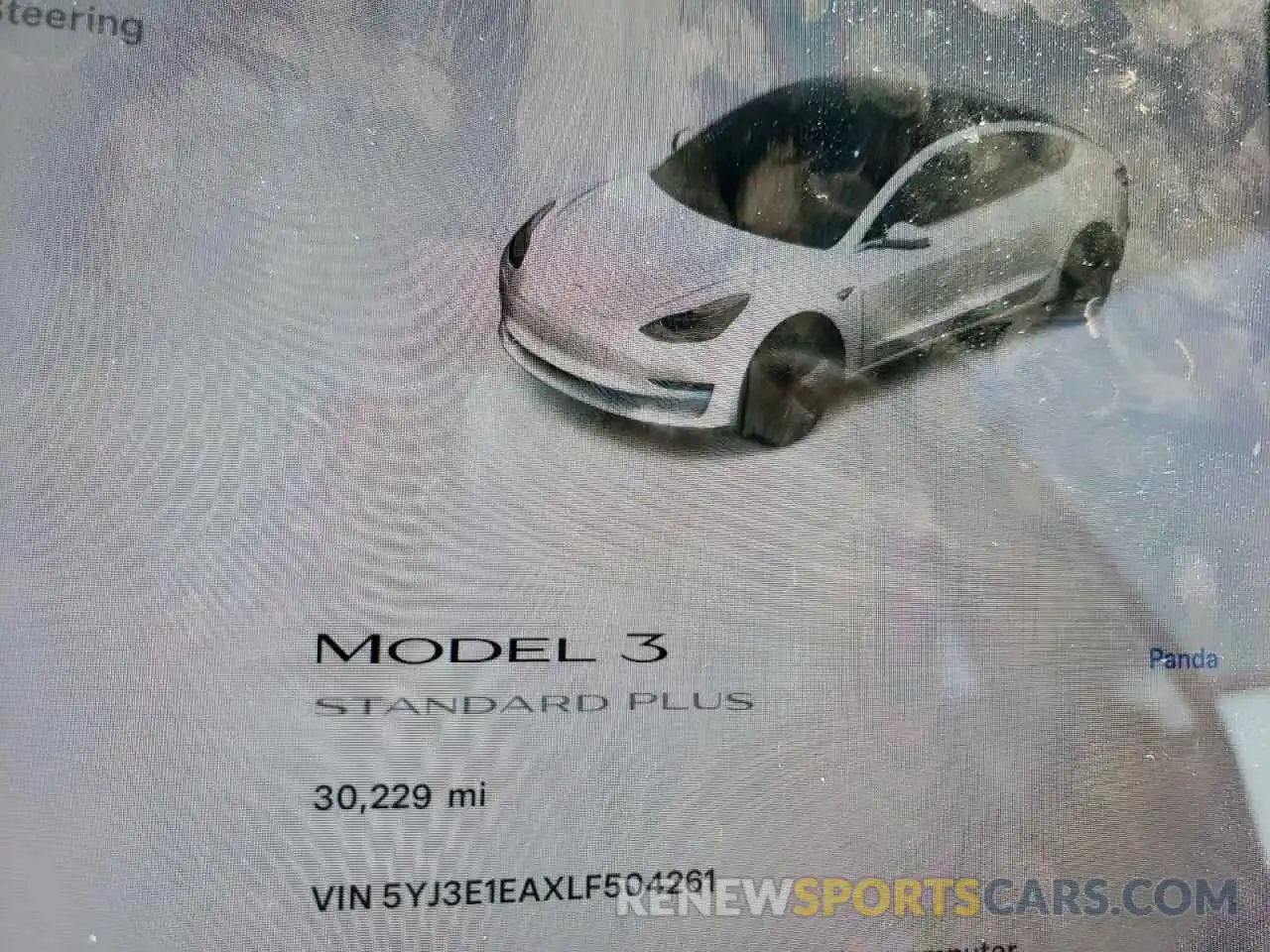 9 Photograph of a damaged car 5YJ3E1EAXLF504261 TESLA MODEL 3 2020