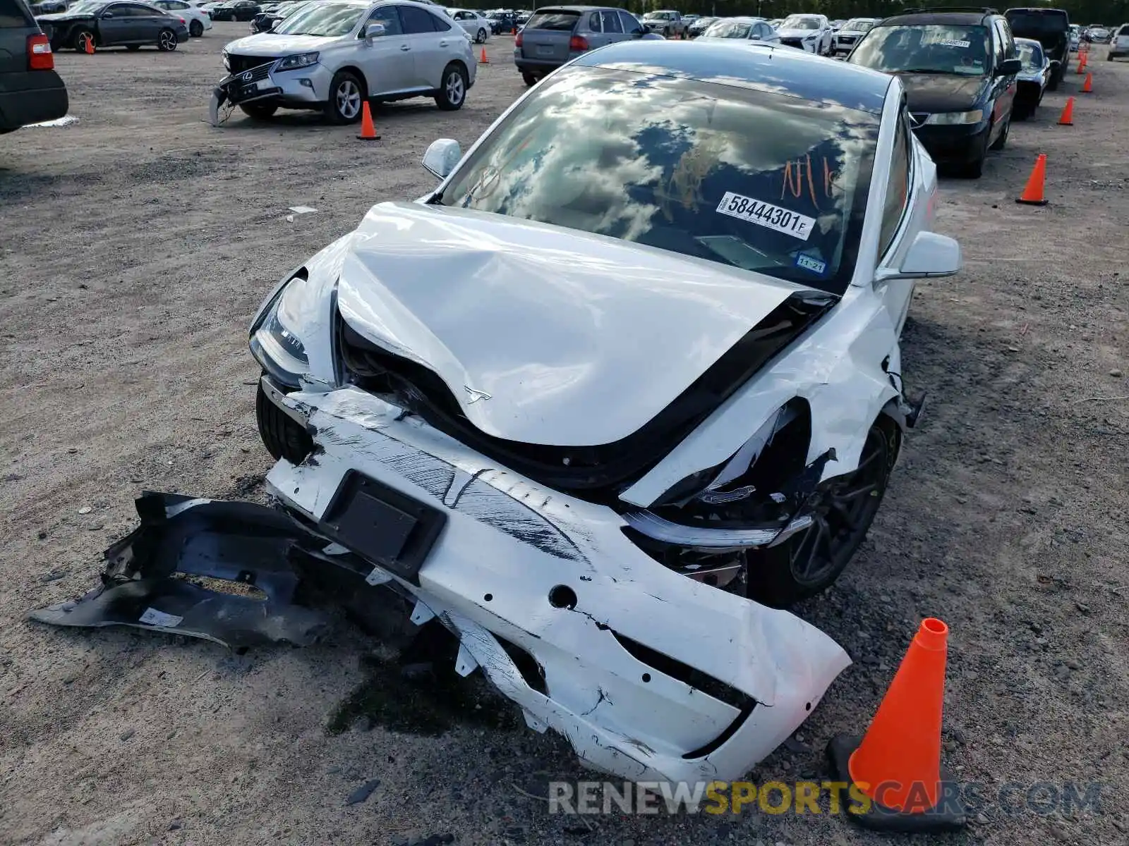 9 Photograph of a damaged car 5YJ3E1EAXLF504602 TESLA MODEL 3 2020