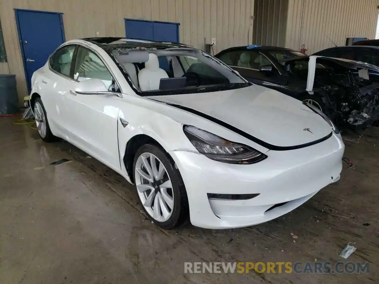 1 Photograph of a damaged car 5YJ3E1EAXLF509931 TESLA MODEL 3 2020