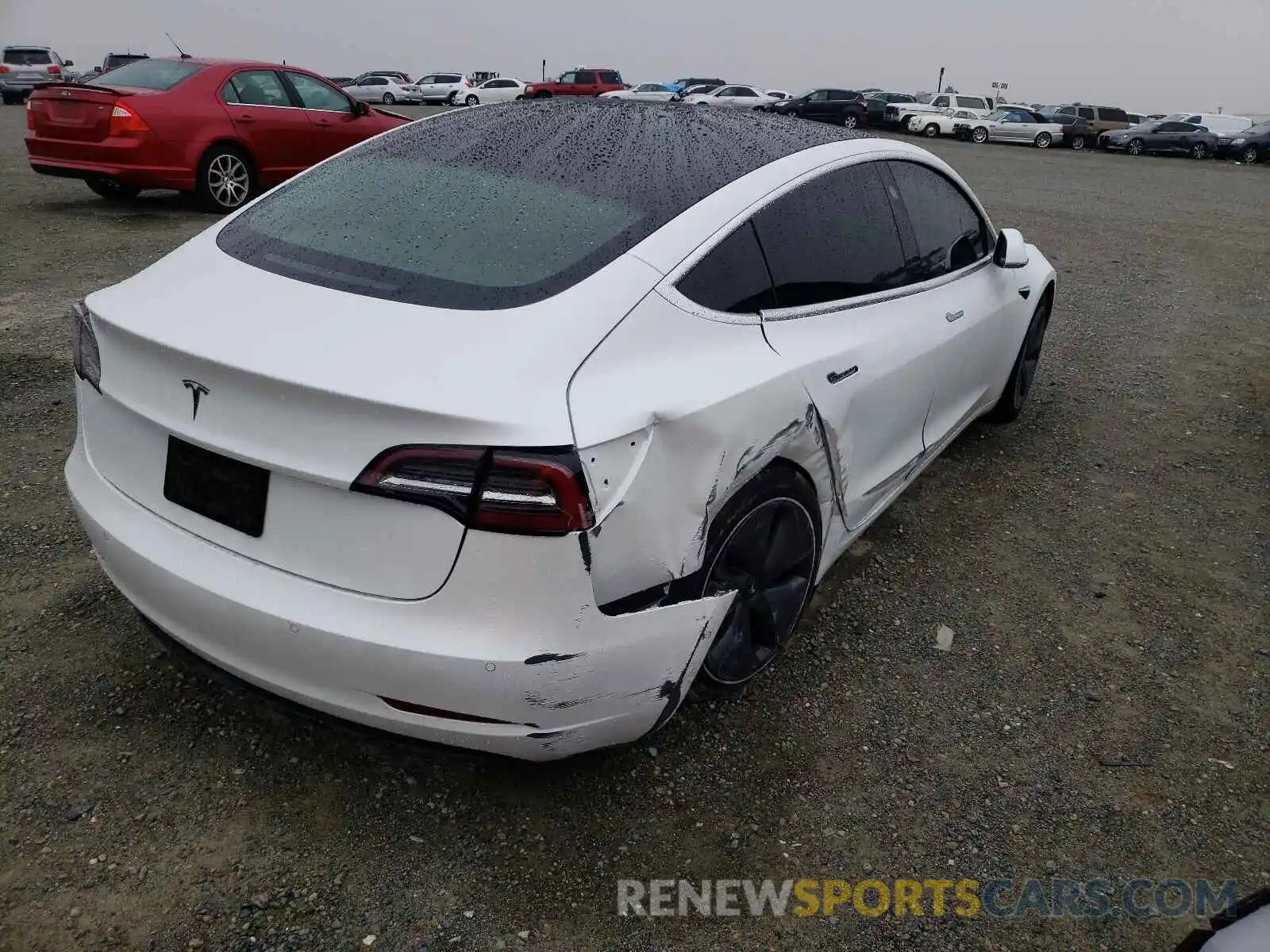 4 Photograph of a damaged car 5YJ3E1EAXLF590526 TESLA MODEL 3 2020