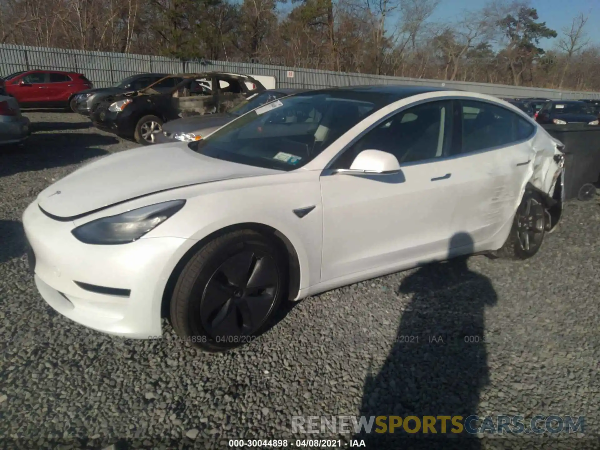 2 Photograph of a damaged car 5YJ3E1EAXLF597797 TESLA MODEL 3 2020