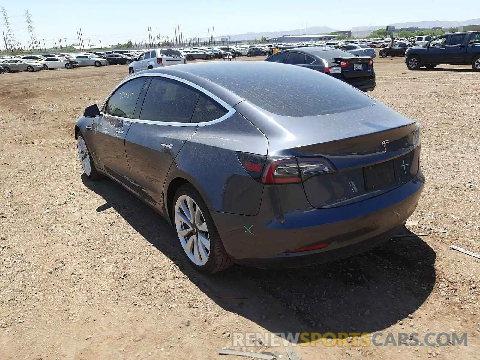 3 Photograph of a damaged car 5YJ3E1EAXLF598531 TESLA MODEL 3 2020