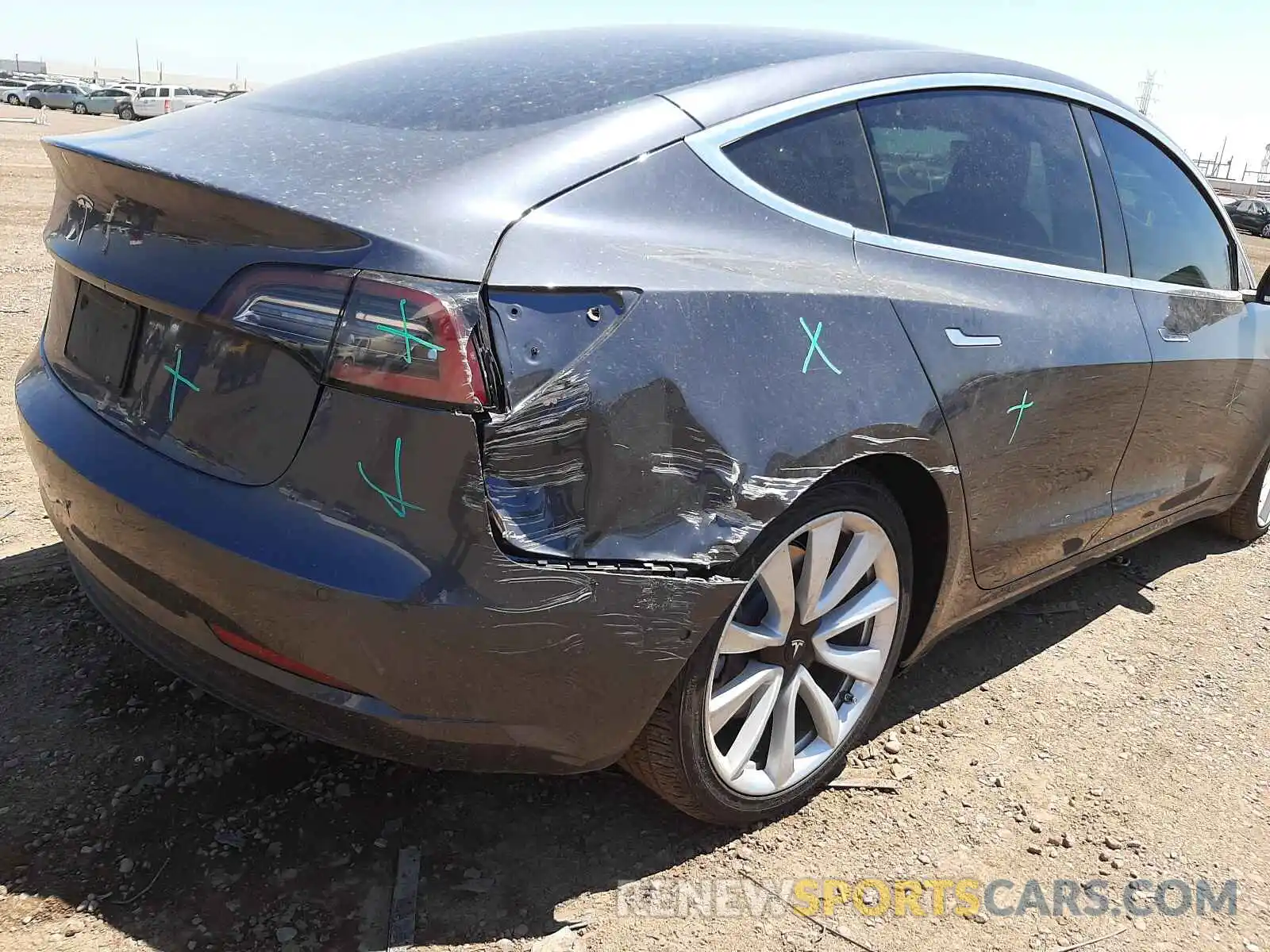 9 Photograph of a damaged car 5YJ3E1EAXLF598531 TESLA MODEL 3 2020