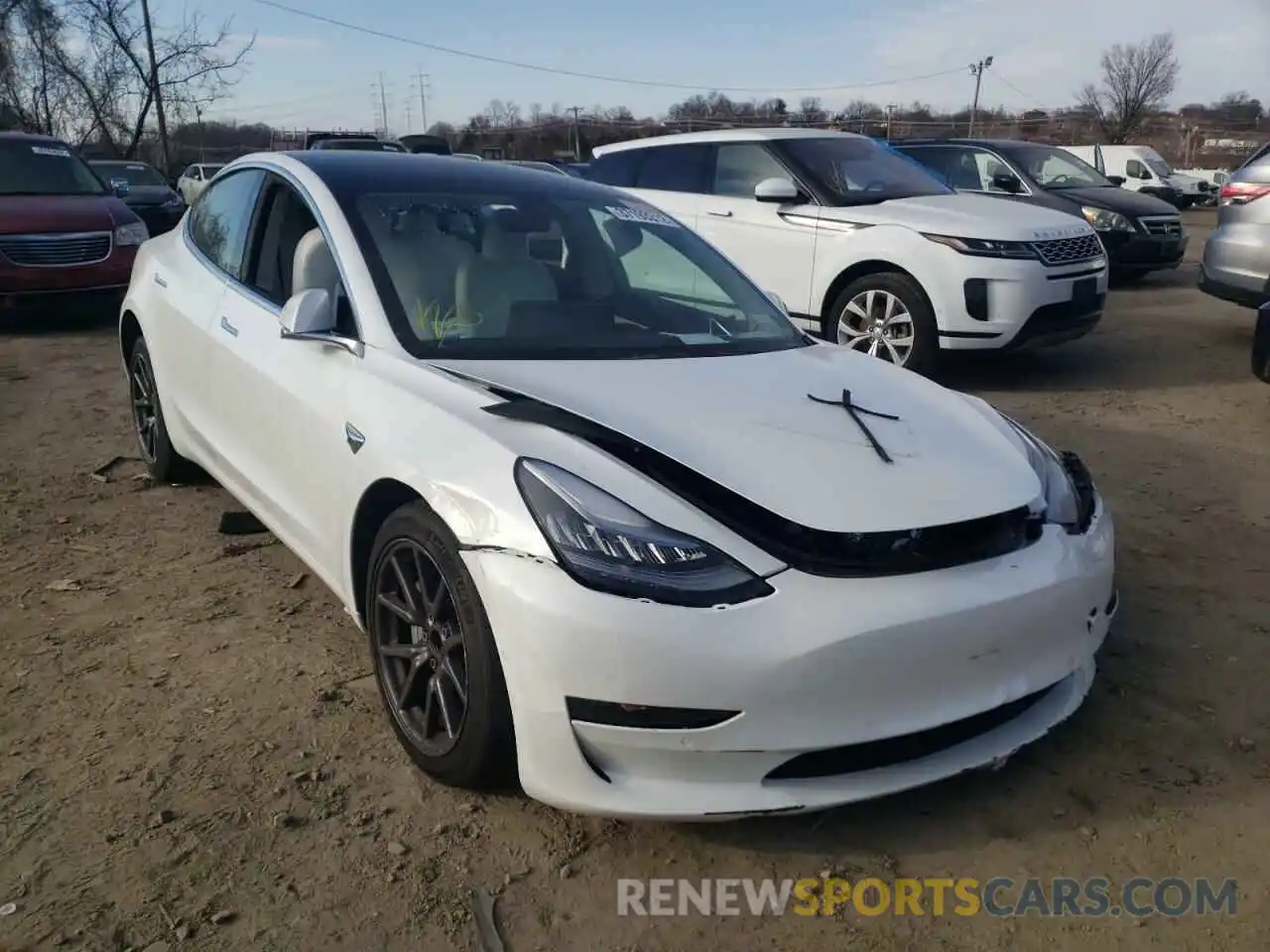 1 Фотография поврежденного автомобиля 5YJ3E1EAXLF599209 TESLA MODEL 3 2020